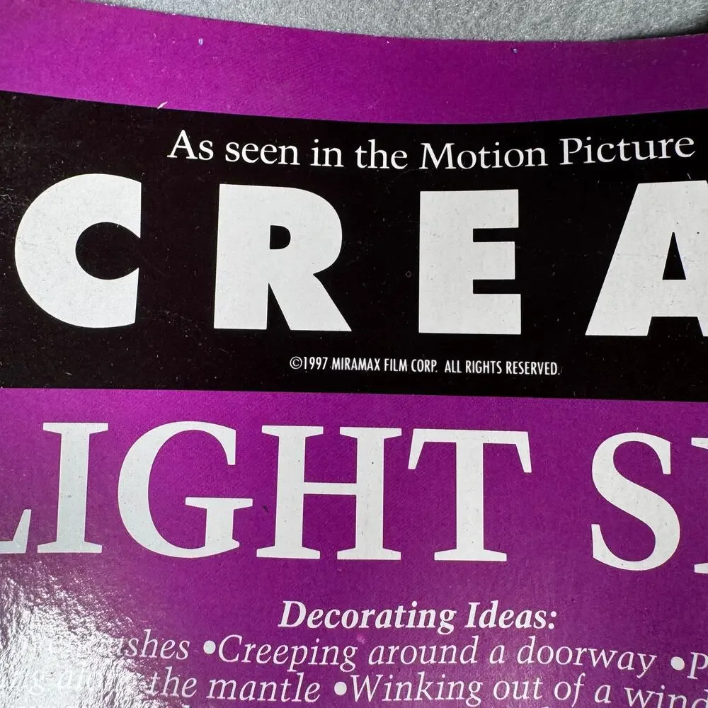 Vintage 1997 Scream Light‎ Set Fun World Halloween Yard Scenes Ghostface Mask B